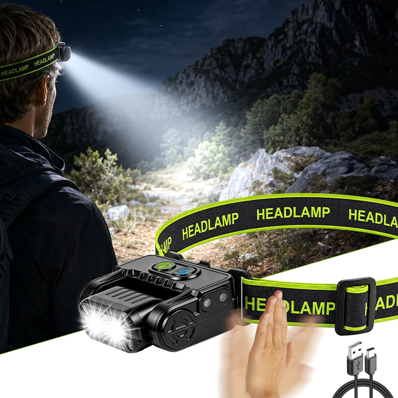 lanterna-de-cabeca-led-portatil-para-uso-ao-ar-livre-com-clipe-para-bone-recarregavel-por-usb-com-sensor-e-luz-intensa-ideal-para-pesca-noturna-e-caminhadas