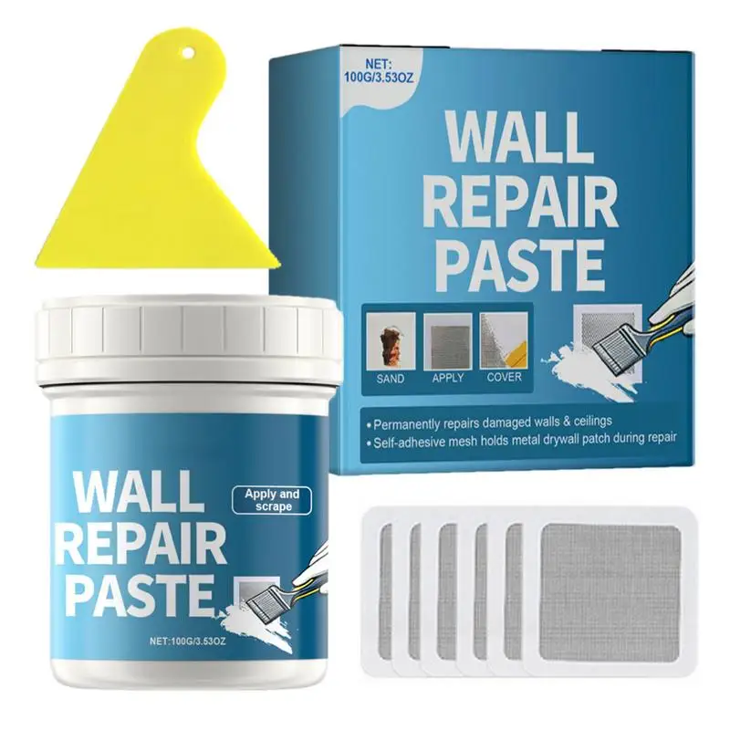 Mending Paste Repair Cream Wall Repair Coating Strong Adhesion Quick-Drying High Density Water Resistant Wall Repair Spackle