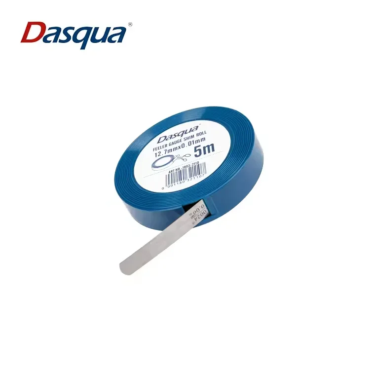 Dasqua 0.01mm Stainless Steel Feeler Gauge Shim Roll Comparative Measuring Gauges 360-600HV Hardness