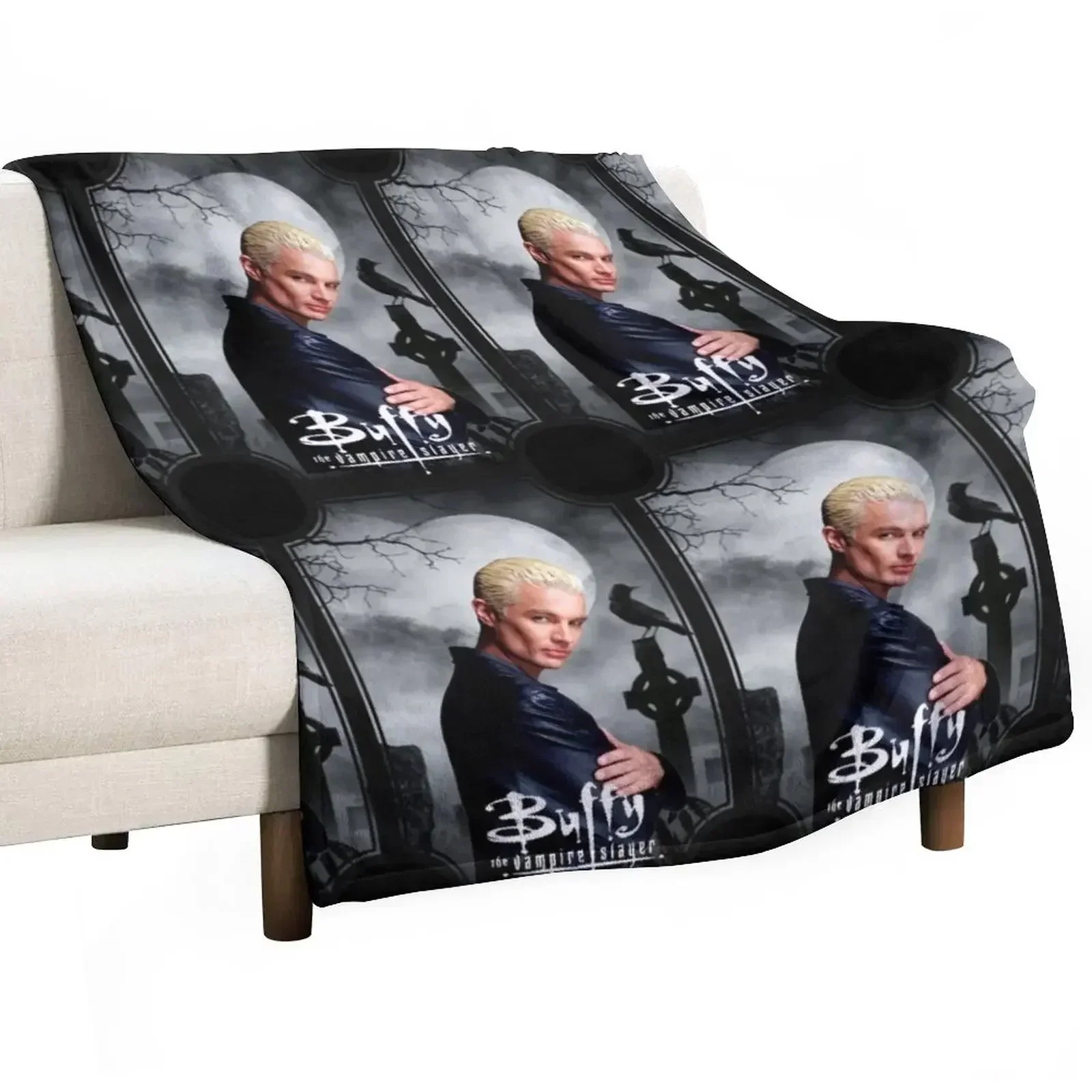 BUFFY - SPIKE Throw Blanket Beautifuls wednesday Sofa Quilt Blankets