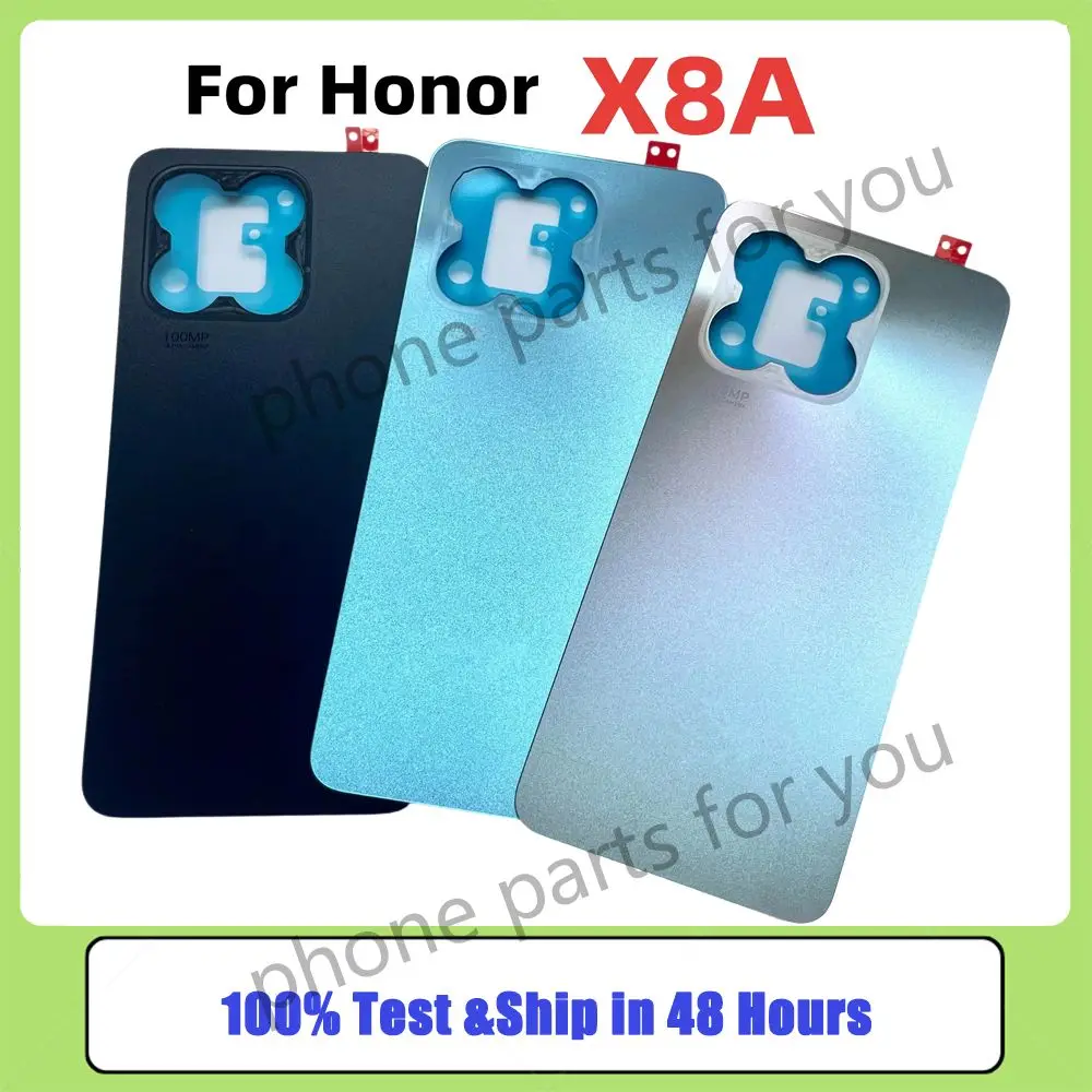 

New For Honor X8A Back Cover Battery Door Housing Repair PartsCRT-LX1 CRT-LX2 CRT-LX3