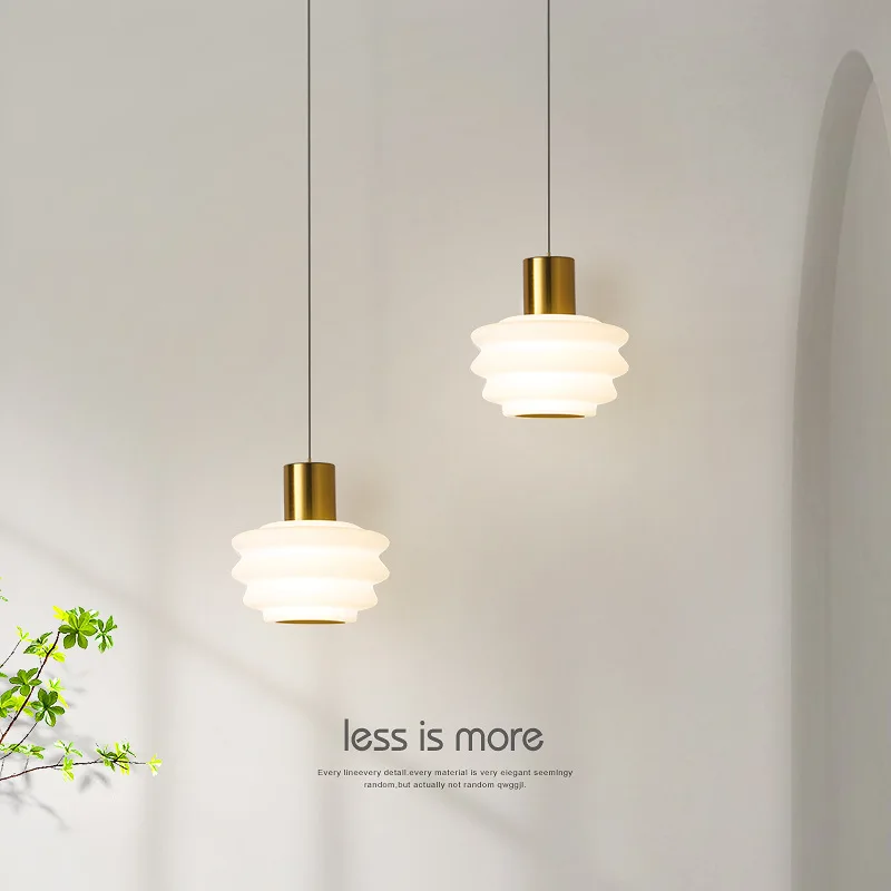 Danmark Minimalist Round Pendant Lamps Creative Singe Head Small LED Chandelier Bedroom Bedside Kitchen Restaurant Cafe Lighting