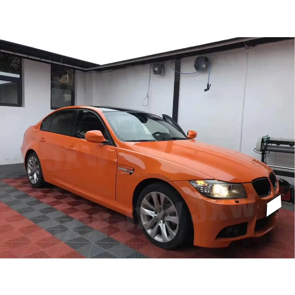 

JXWANCF for 3 Series PP Front Bumper Rear lip Diffuser Spoiler Side Skirts Fender Covers for BMW E90 04-11 BodyKit