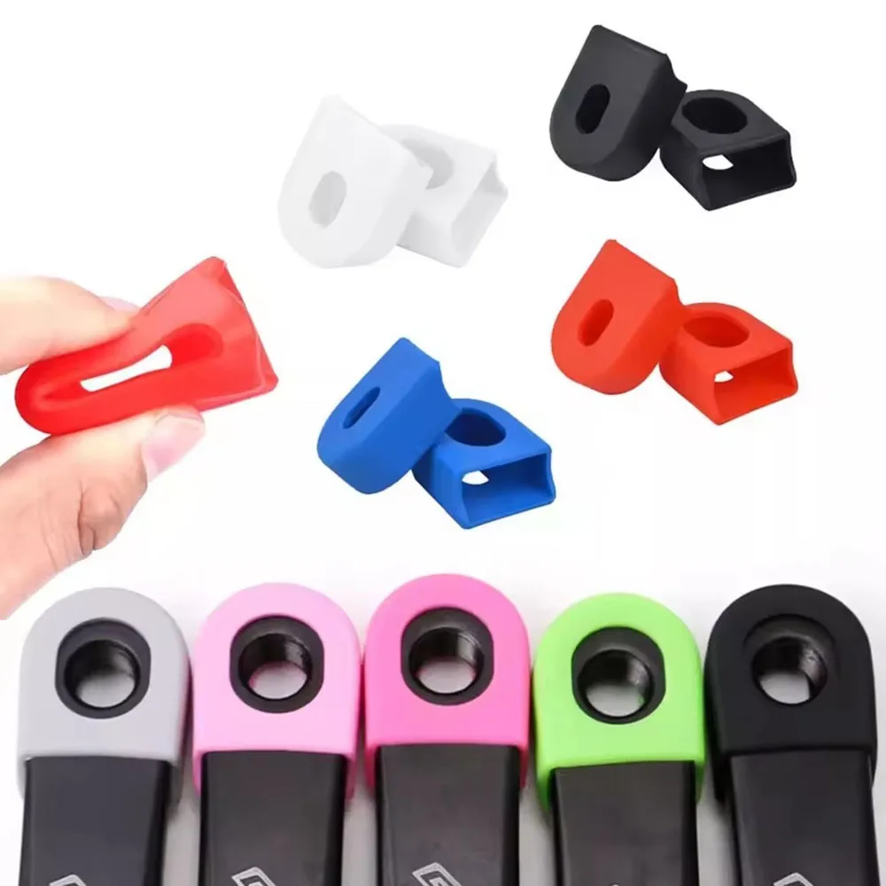 

Silicone Bicycle Crank Arm Protector, Universal Protective Caps for Mountain & Road Bicycle Crankshafts, Mountain Biking, 2 pcs.