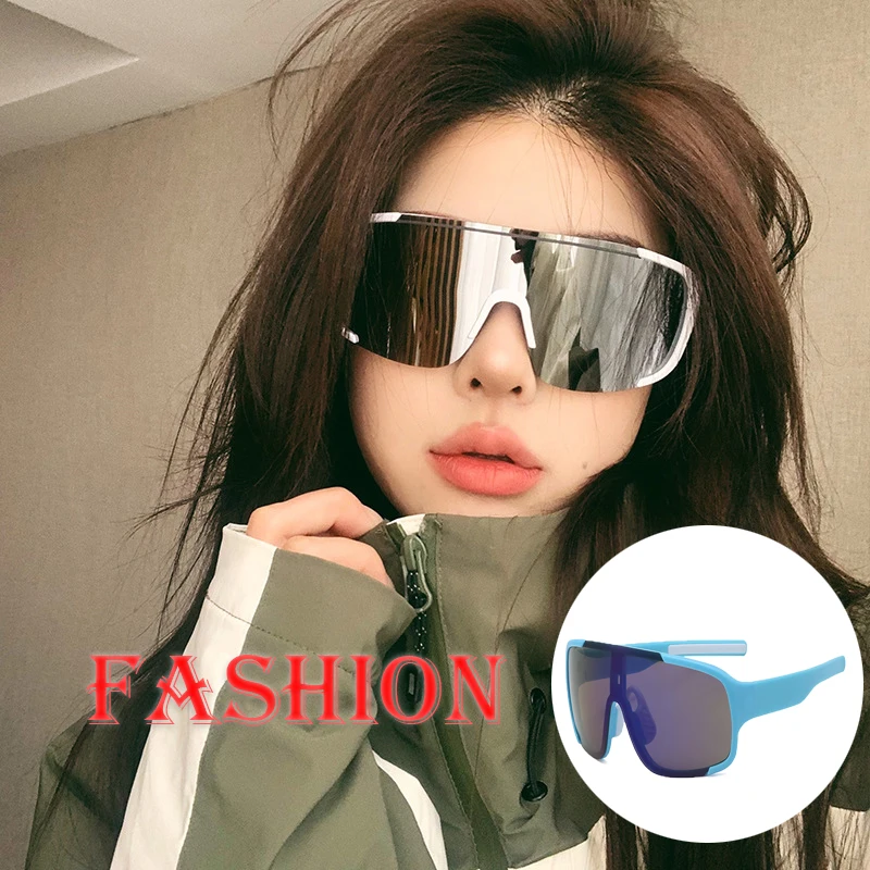 New Y2K Style Cycling Sunglasses Windproof Glasses for Men Women Retro-Reflective Sheeting Lens Road Riding Sport Glasses