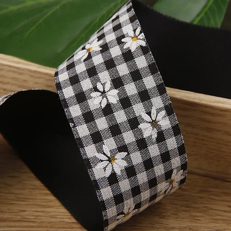 

Kewgarden 1 "1,5" клетчатая лента с принтом «сделай сам», аксессуары для волос с бантом, одежда, шляпа, цветок, подарочная упаковка, лента ручной работы, поделки, 10 ярдов