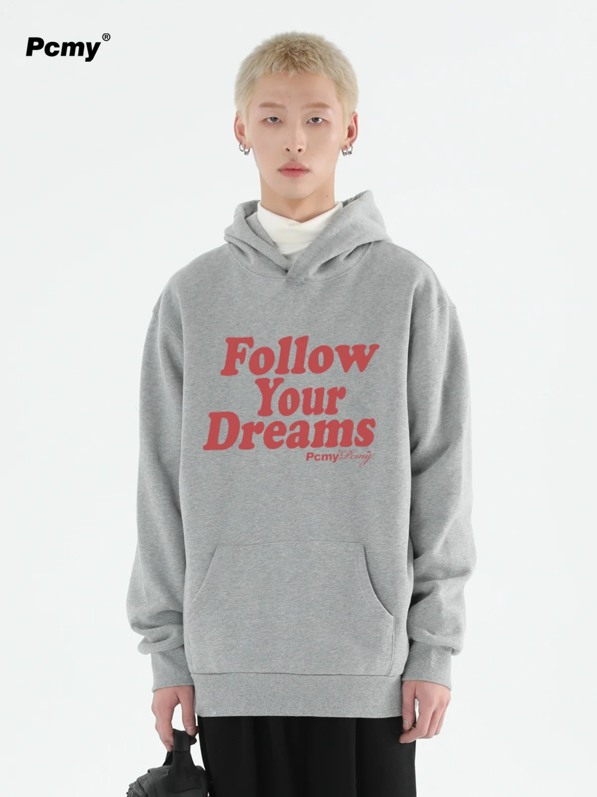 Follow Your Dreams Letter Print Hooded Sweatshirts 2024 Autumn and Winter New Loose American Couple Hoodies