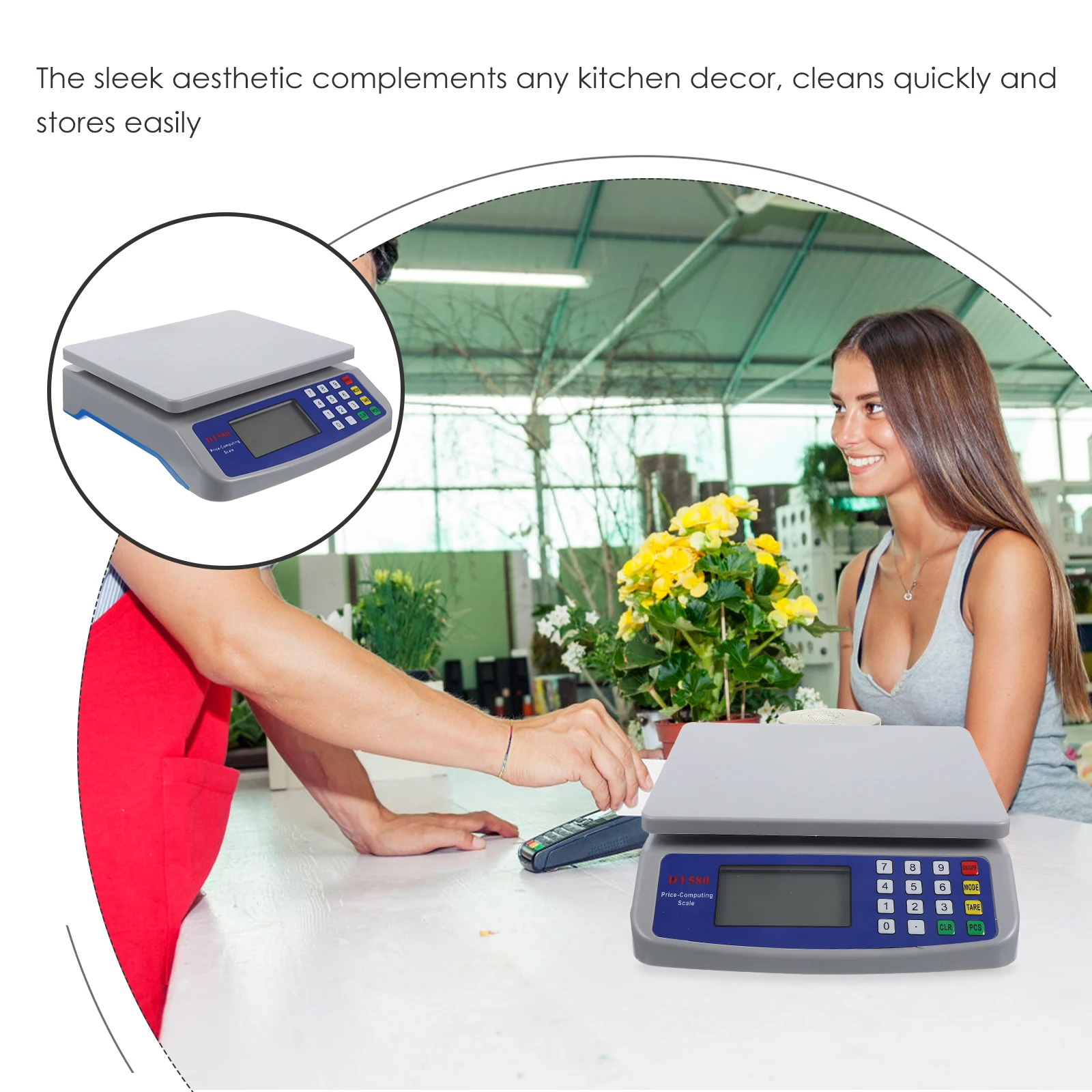 Digital Precision Scale Electronic Balance Weight Scale LCD Display Weight Scale Accuracy Weight Balance Scales(30KG/1G)