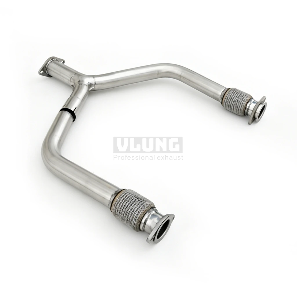 High Performance Stainless Steel Exhaust Y-Pipe Y-Shaped Front Pipe for Infiniti QX70 3.5L 2003-2013 & QX56/QX80 5.6L 2011-2019