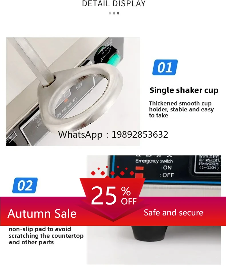 

Commercial Single-Head Milk Tea Shaker Stainless Steel Shaker Machine Shaker Cup Machine