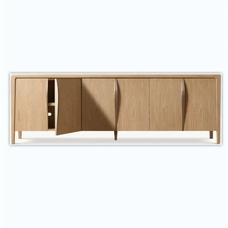 

American rural solid wood dining side cabinet villa indoor locker storage cabinet high-end display cabinet