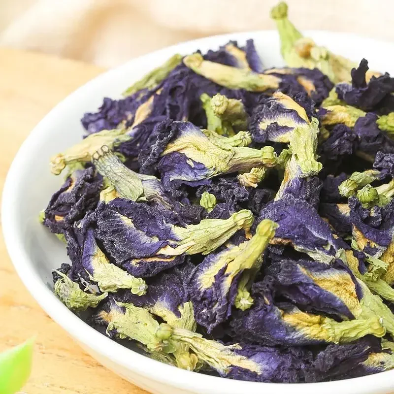 فراشة البازلاء زهرة الأوركيد ، زهرة مجففة تستخدم لصنع الشموع ، صابون الاستحمام ، ملء الوسائد ، كيس ، أعلى كميات طبيعية