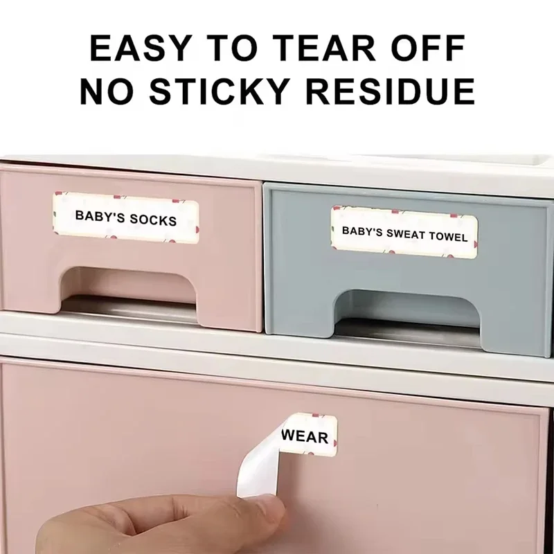 White Label Paper Mini Printer Sticker Waterproof Applicable With D30 D35 P11 Label Printer For Barcode Address Home Business