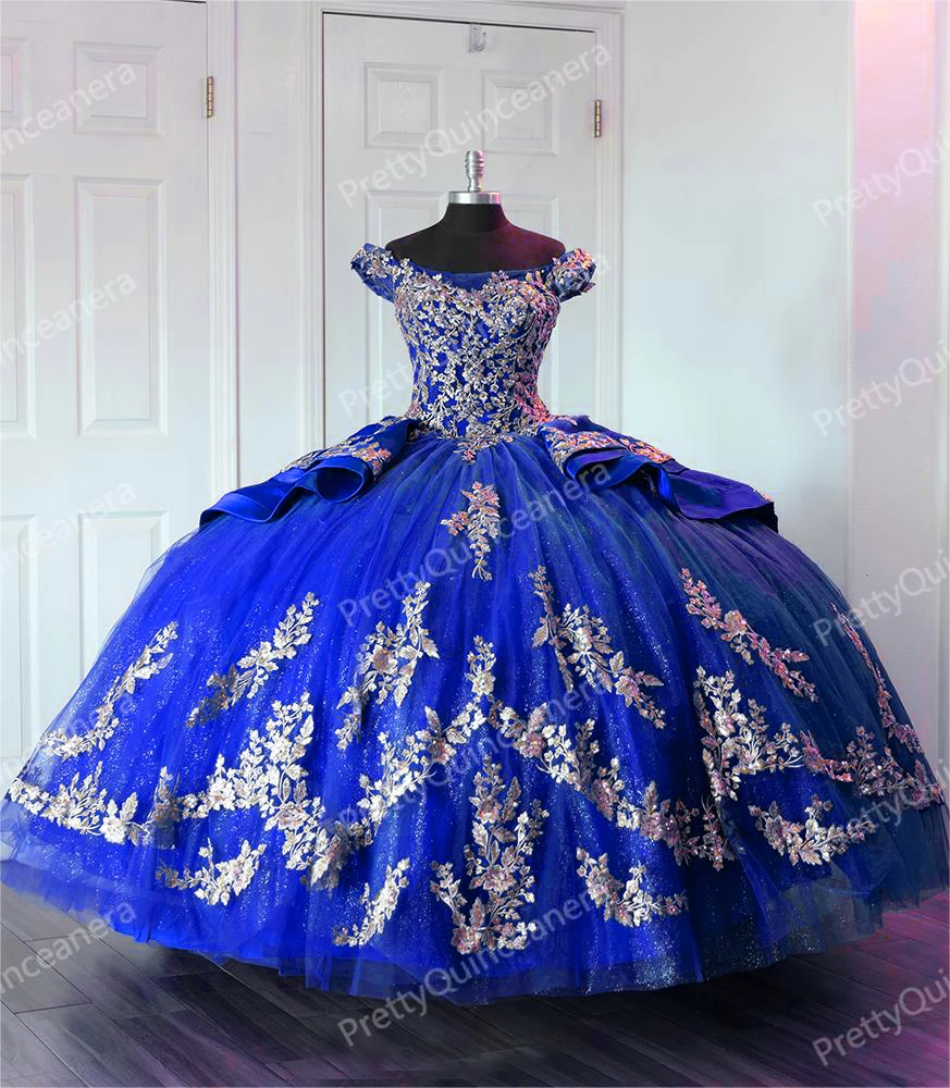 Colher Ilusão Decote Em Camadas De Tule Vestidos Quinceanera, Glitter Roxo, Apliques Dourados, Doce 16, 15