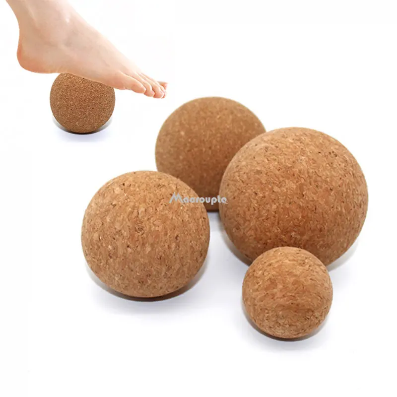 Cork Massage Ball Back Massage Foot Massage Yoga Ball Tension Release Therapy Myofascial Ball Relaxes Muscle Trigger Points