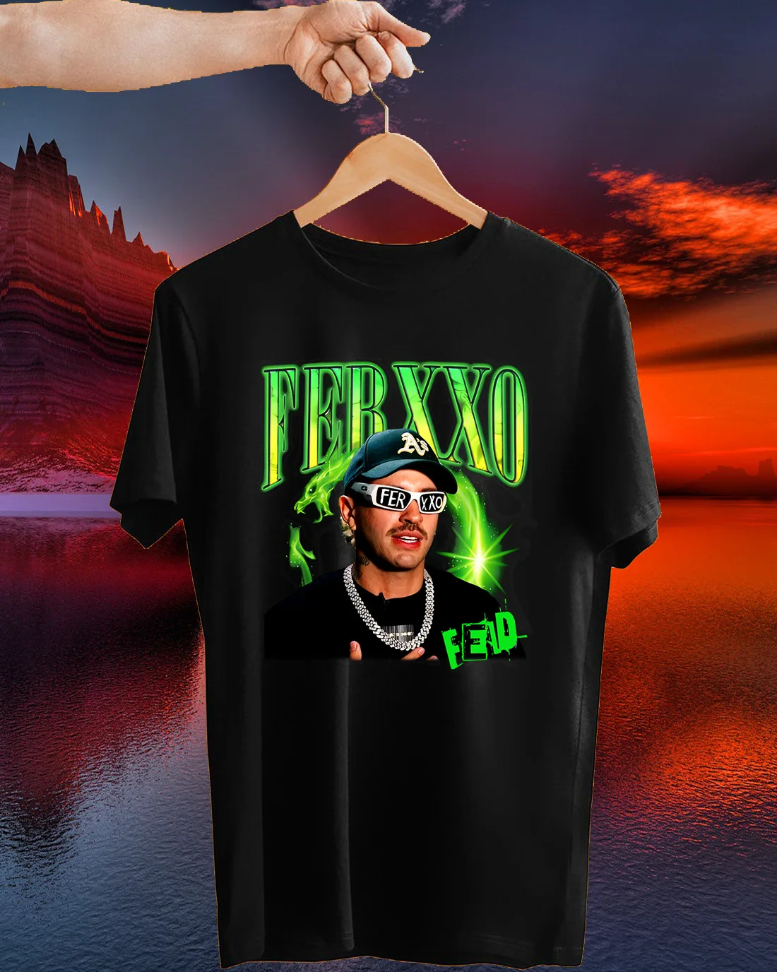 Feid Ferxxo Black T Shirt Cotton Men And Women Size S-5XL NL2767