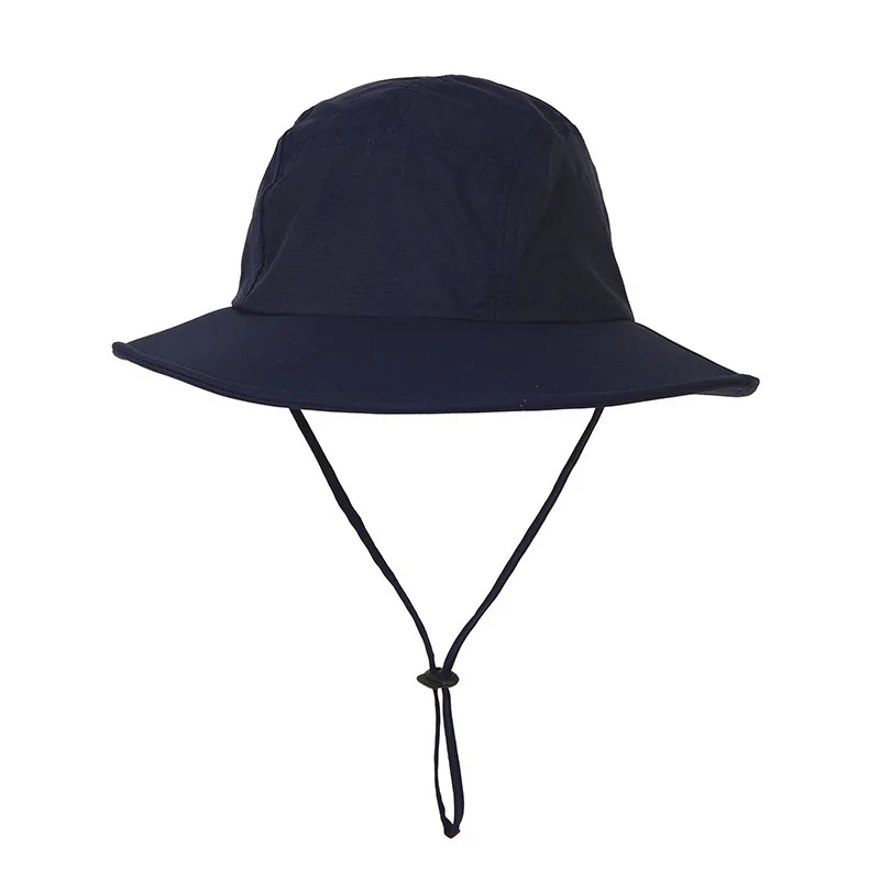 Sombrero de pescador con logotipo personalizado para hombre y mujer, gorro de protección solar para exteriores, pesca, montañismo, Verano