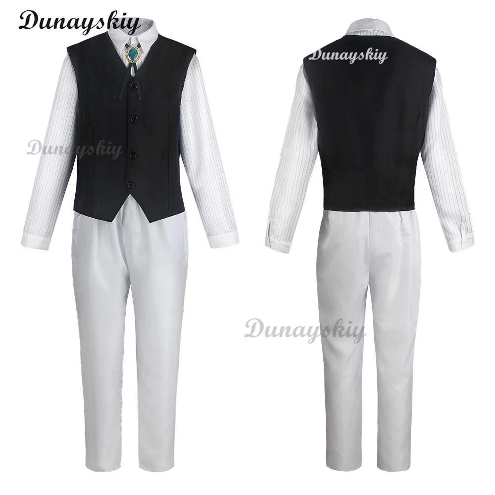 Anime Bungo Stray Dogs Dazai Osamu Cosplay Costume Long Jacket Coat Suit Adult Men Windbreaker Halloween Christmas clothing