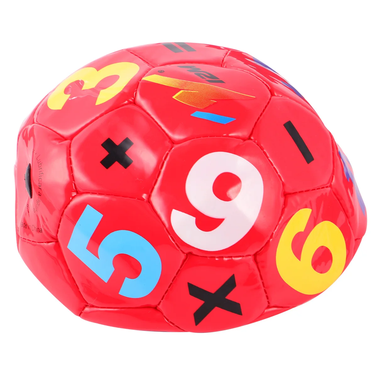 Bola de brinquedo criança colorida bola em forma de futebol ao ar livre pais e crianças cedo educacional bola elástica brinquedo para menino menina (aleatório
