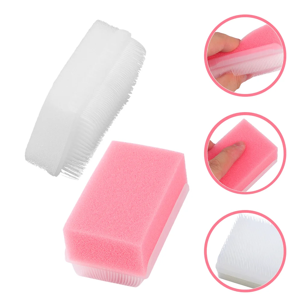 2 Pcs Sensory Training Device Brush Scrub Therapy for Autism Defensiveness Sponge