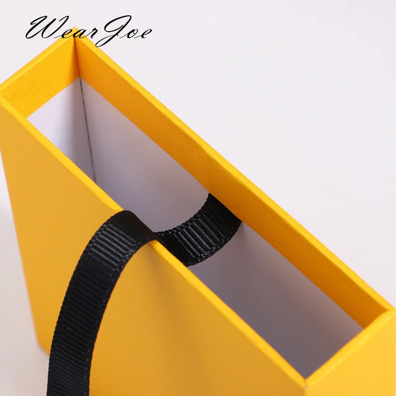 Ring Earring Bracelet Jewellery Display Storage Box Black PE Film Gift Jewelry Packaging Case Cardboard Sliding Drawer Organizer