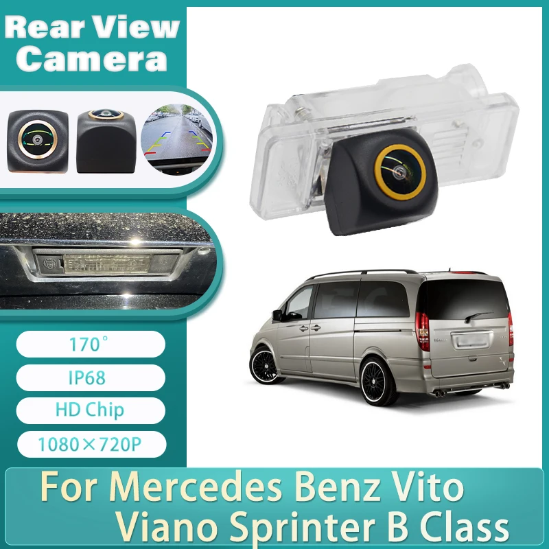 Cámara de marcha atrás para coche CCD de 170 grados, cámara de visión trasera para vehículo para Mercedes Benz Vito Viano Sprinter Clase B W639