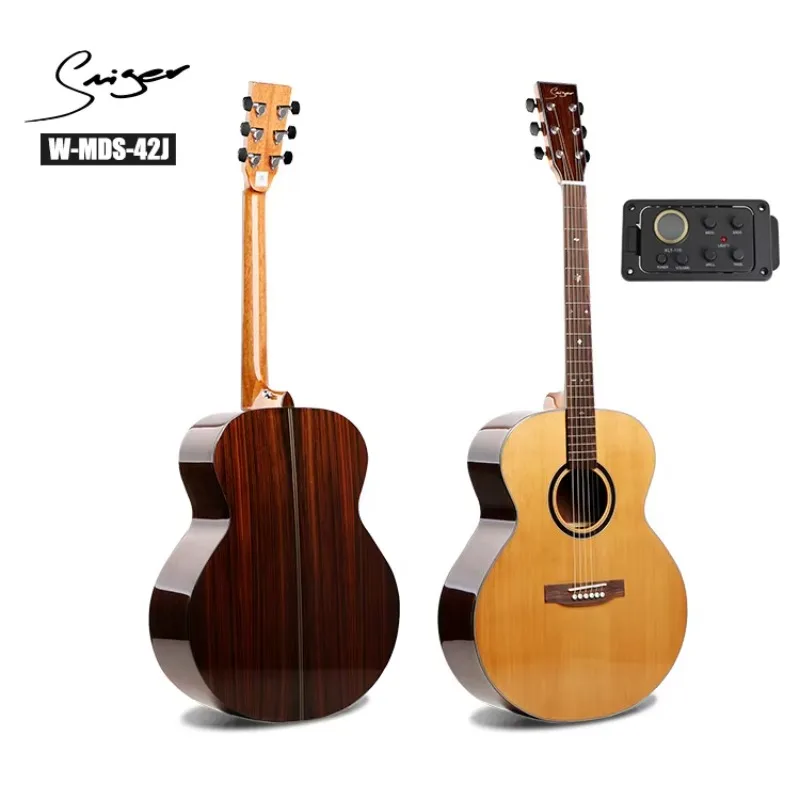 

Wholesale Western Folk Jumbo Maple Acoustic Guitar MFS-42J