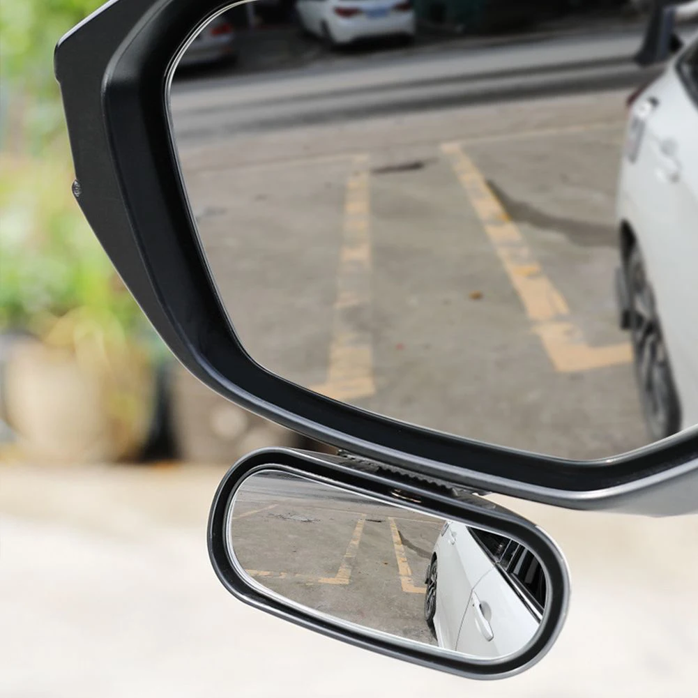 360° Wide Angle Side View Mirror Blind Spot Mirror Improve Lane Changing Safety with 360° Adjustable Side View Mirror