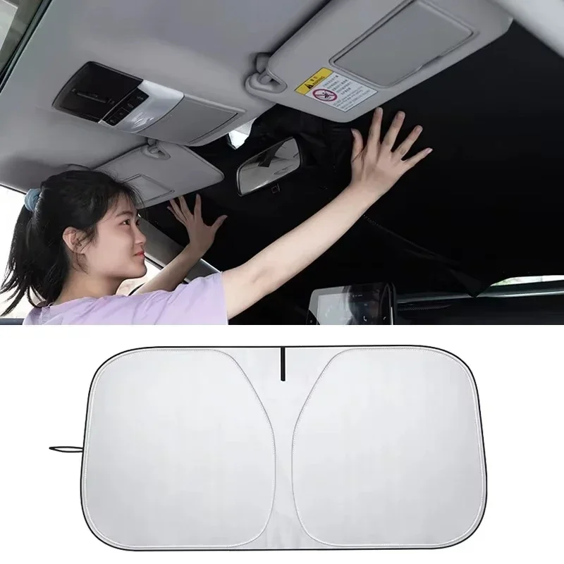 Summer Car Front Window Sunshade Cover Sun Shade Windshield Visor Windscreen Folding Auto UV Protection Styling WORLDKPI