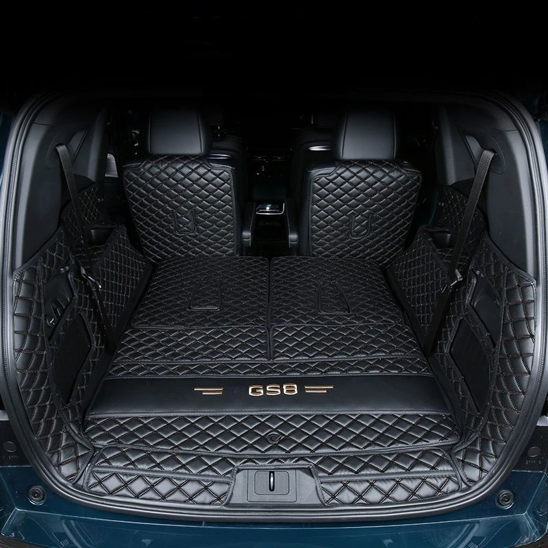 For GAC Motor GS8 2024 Accessories Trumpchi GS8 6/7 Seat Cargo Liner Vehicle Supplies Waterproof Dirt-resistant Lather Trunk Mat