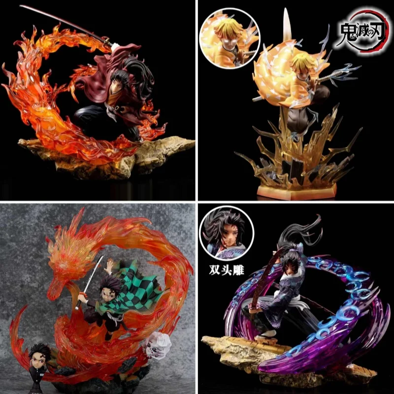 

Demon Slayer Akaza Rengoku Kyoujurou Kokushibo Action Figure - PVC Collectible Anime Model Ornament for Tabletop Crafts