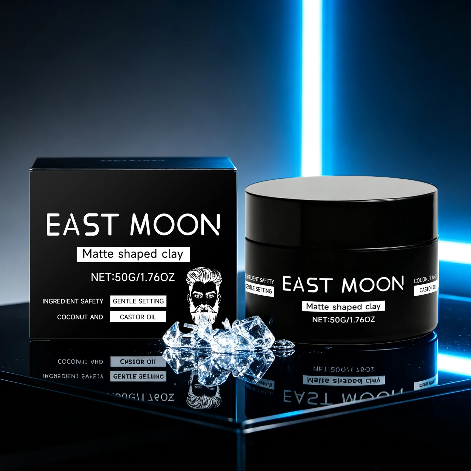 East Moon Hair Styling Gel Lasting Oil Control Fluffy Increase Hair Volume Curling For Perfect Look Enhance Styling Hair Creams