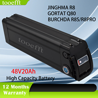 L425mm 48V 15.6Ah 20Ah Silver Fish Lithium Battery pack for JINGHMA R8 BURCHDA R8S pro R8PRO ebike