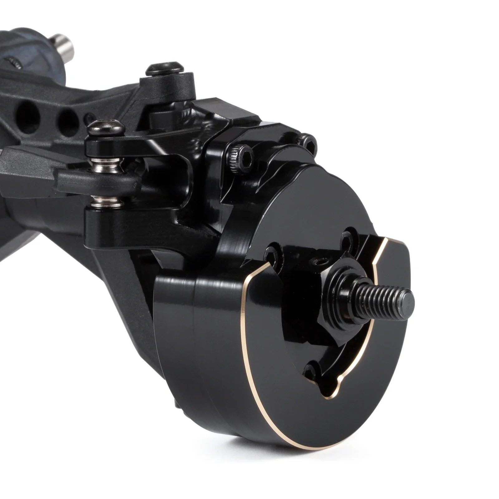 Cubierta de Portal frontal de compensación baja de peso de nudillo de Portal F10 de latón de 206g para chasis Vanquish VRD LCG VS4-10 Phoenix Rock Crawler