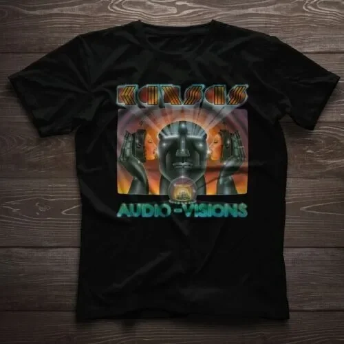 Kansas Band Rock Audio Visions Albums T-Shirt Steve Walsh Robby Steinhardt