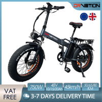 DRVETION AT20 Folding Electric Bicycle 750W Motor 48V 10/15/20AH Lithium Battery 20*4.0 inch Fat Tires E-Bike