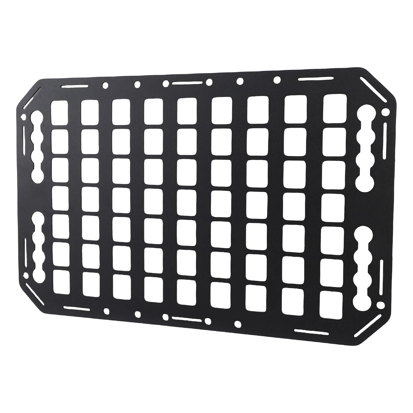 483x311x2mm Truck Bed Molle Panel Aluminium Alloy Multifunctional L Track Storage Organizer for Car SUV RV