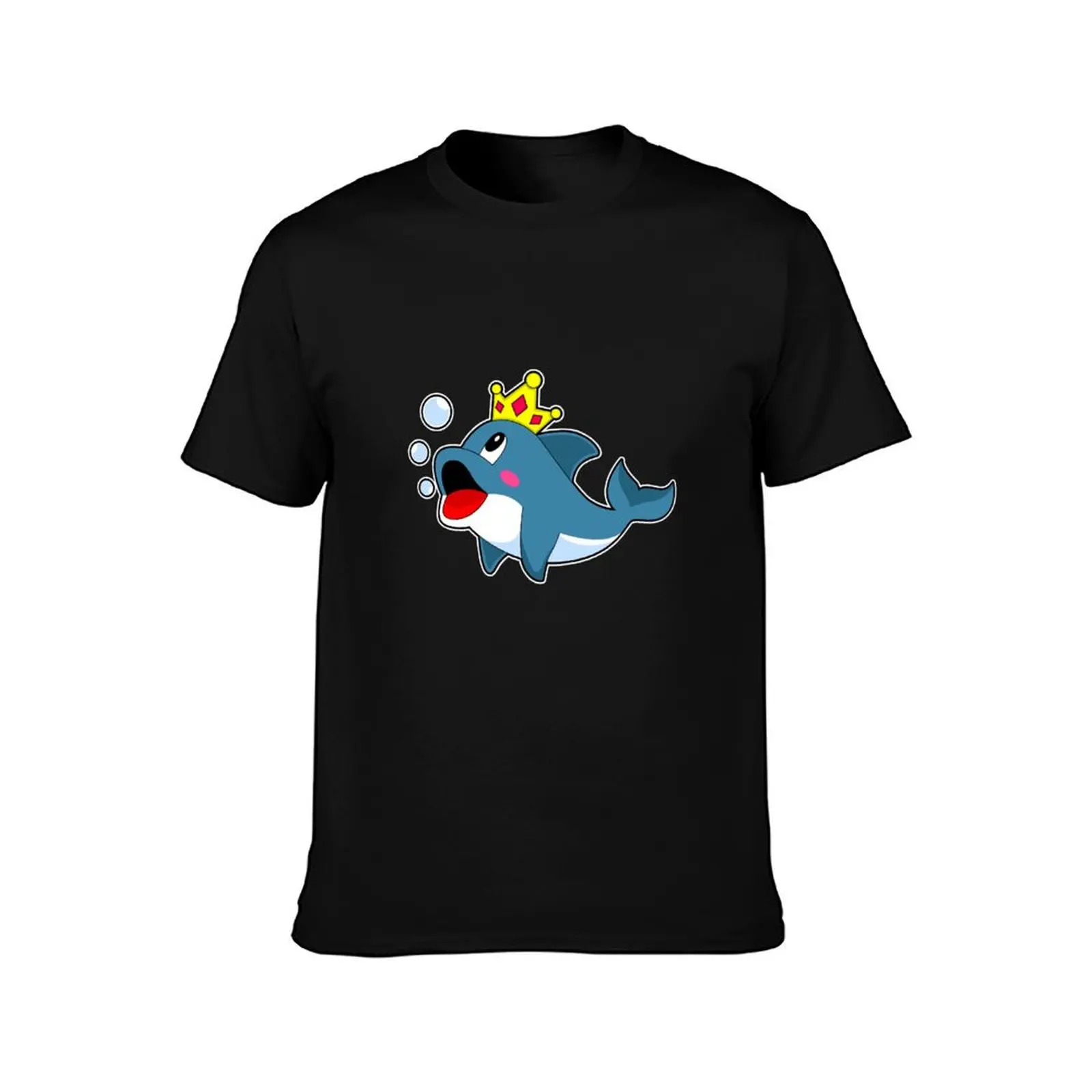 Dolphin King Crown T-Shirt Basic Comfort Fit for Men T-Shirt