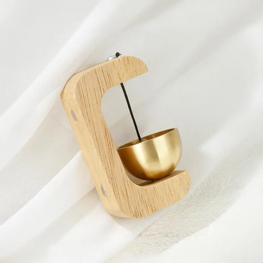 Wind Chime Decoration Magnetic Wind Chime Magnetic Shopkeepers Bell for Door Opening C-shape Wooden Door Chime for Home