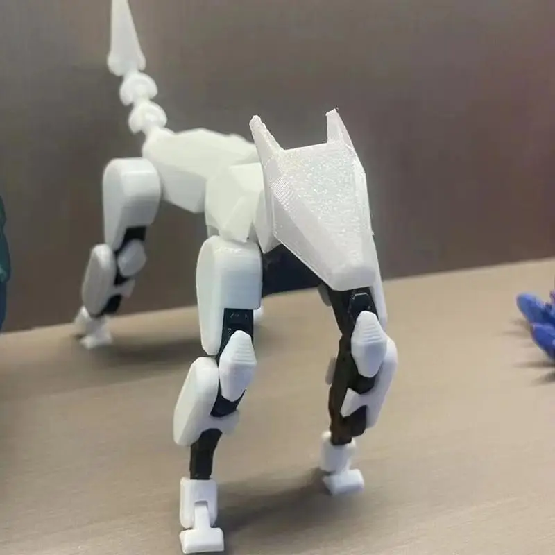 3D Printing Movable Multi-Jointed Shapeshift Robot Dog Lucky Doll 13 Joints Toy DI Y Puzzle Assembling Toy Styling Ornaments Gif