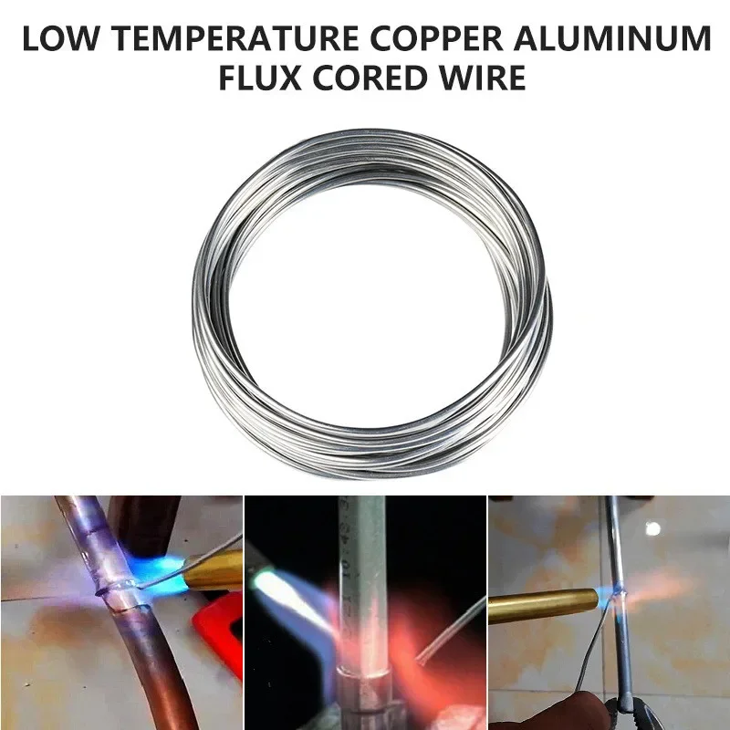 Low Temperature Easy Melt Aluminum Universal Welding Rod Cored Wire Rod Solder No Need Solder Powder Weld Bar for Propane Torch 