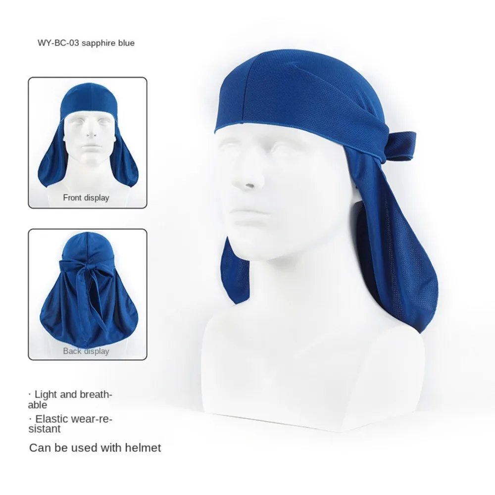 Elasticity Rider's Bandana Hat New Breathable Quick-dry Hair Bands Long Tail Pirate Hat