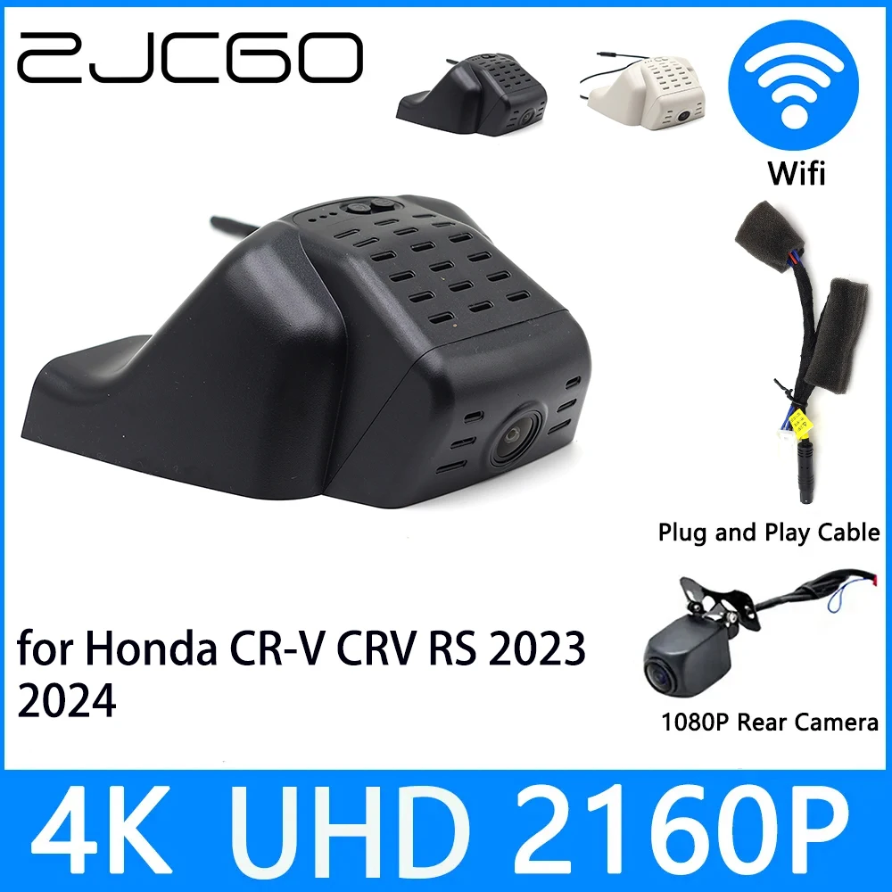 

ZJCGO Dash Cam 4K UHD 2160P Car Video Recorder DVR Night Vision for Honda CR-V CRV RS 2023 2024