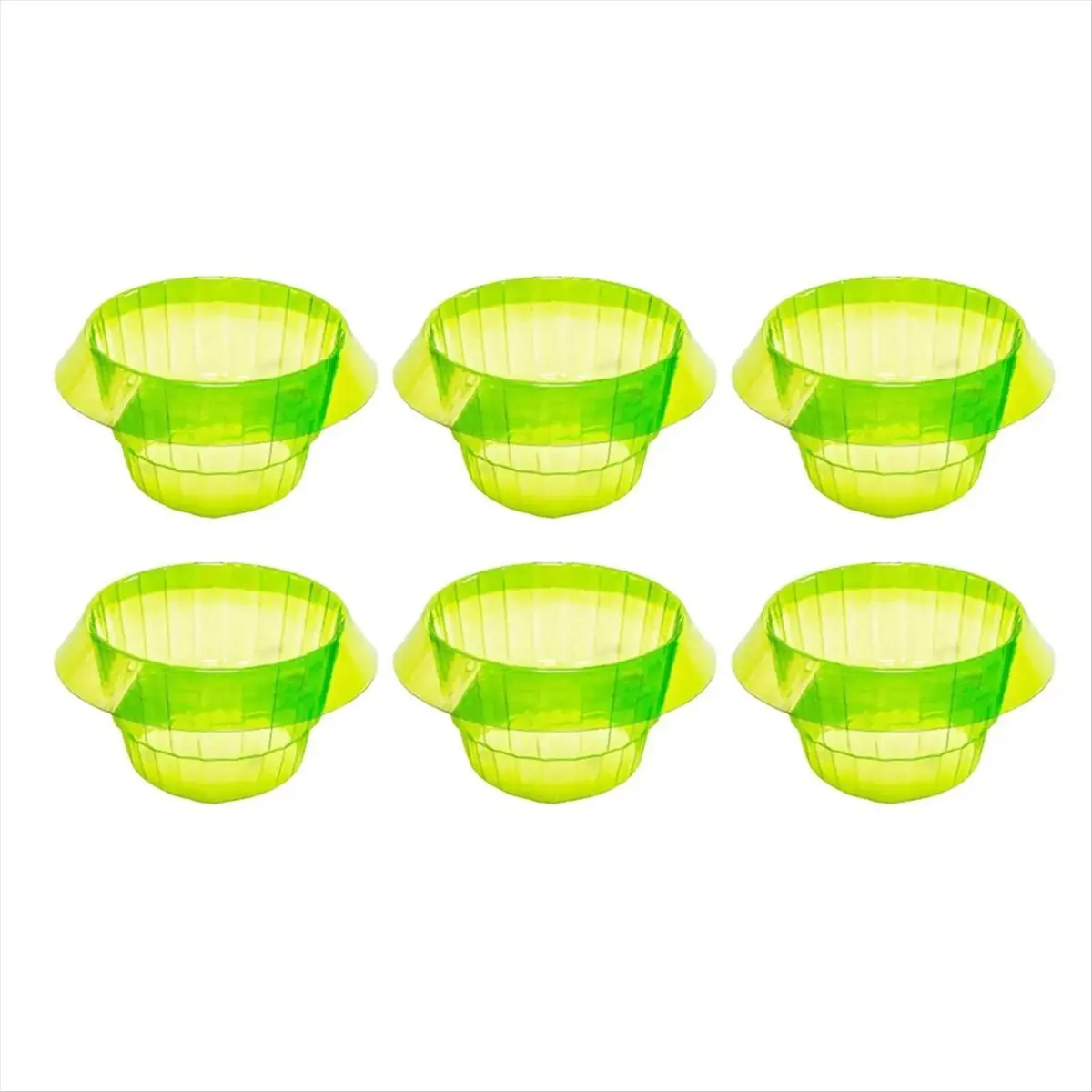 A56K 6 Pieces Plants Snail Plant Protection Collars for Landscape Project Versatile,Vegetable Green Planter Flower Pot