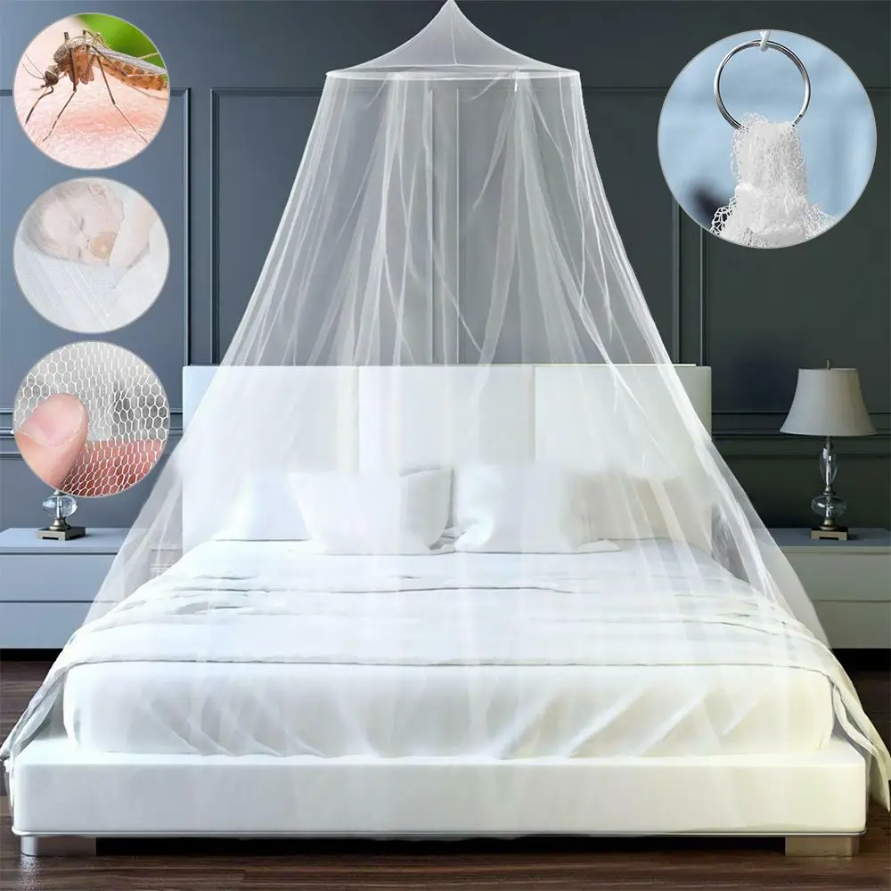 Princess Mosquito Net Canopy Encryption Dome Summer Fly Insect Mesh Repellent Protection Single Entry Bed Decoration Home Decor