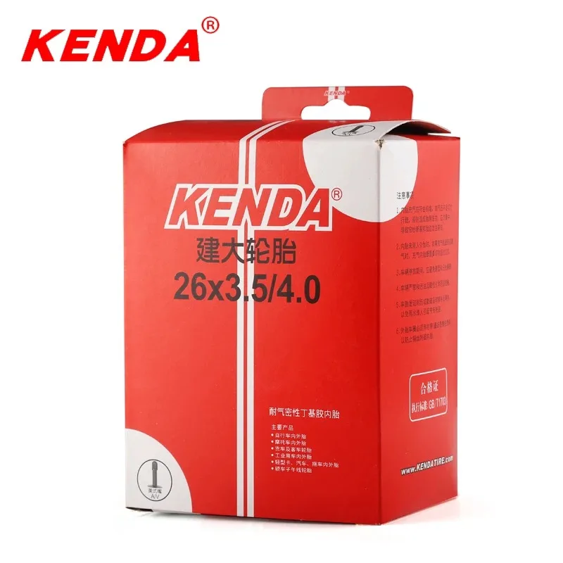 KENDA bicycle inner tube 26*3.5-4.0 ATV tyre E-bike/beach bike tire tube fat tyres snow bike tires Schrader A/V inner tubes 530g