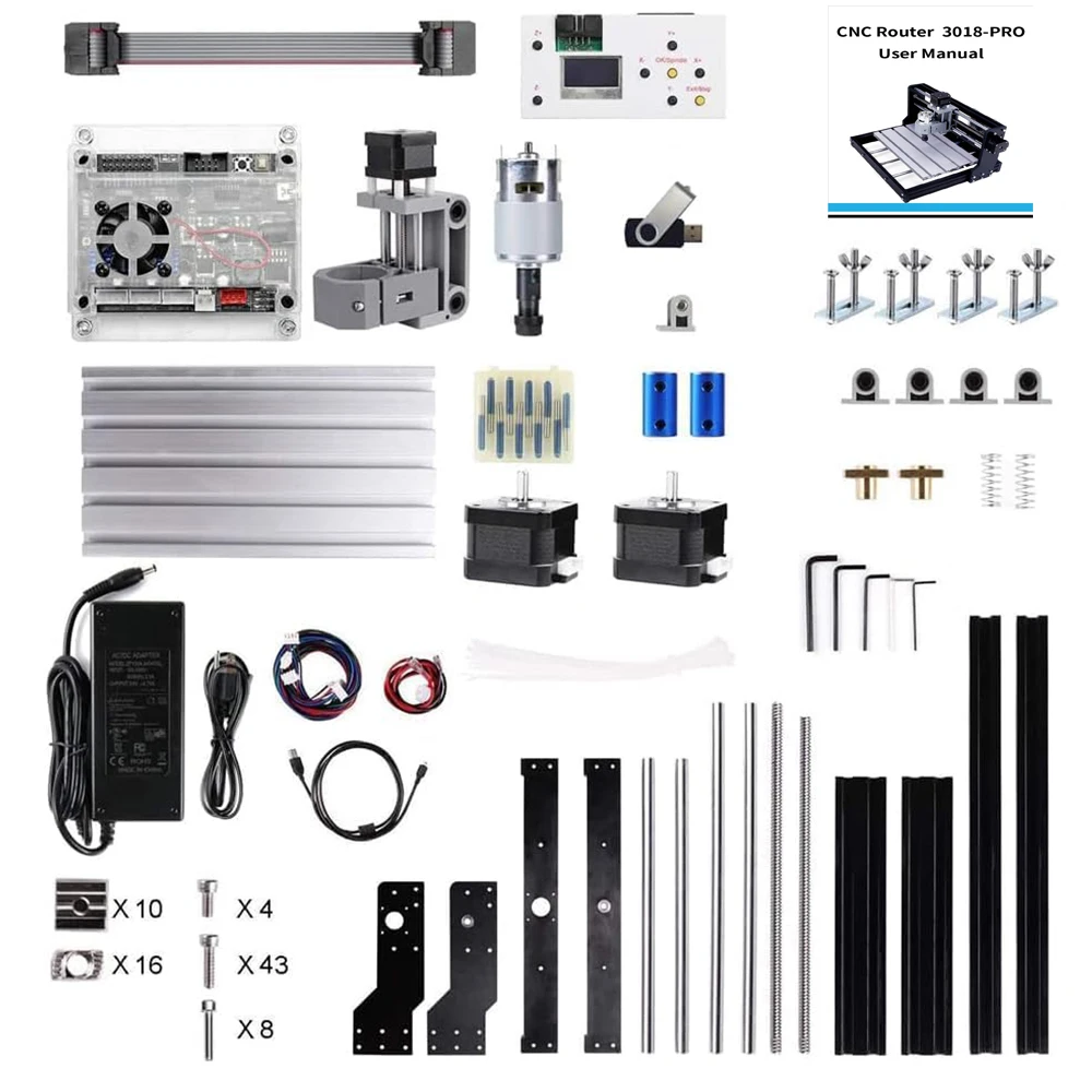 Cnc 3018-pro grbl controle 3 eixos desktop diy mini kit roteador de madeira gravador carpintaria pcb pvc fresadora máquina de gravura