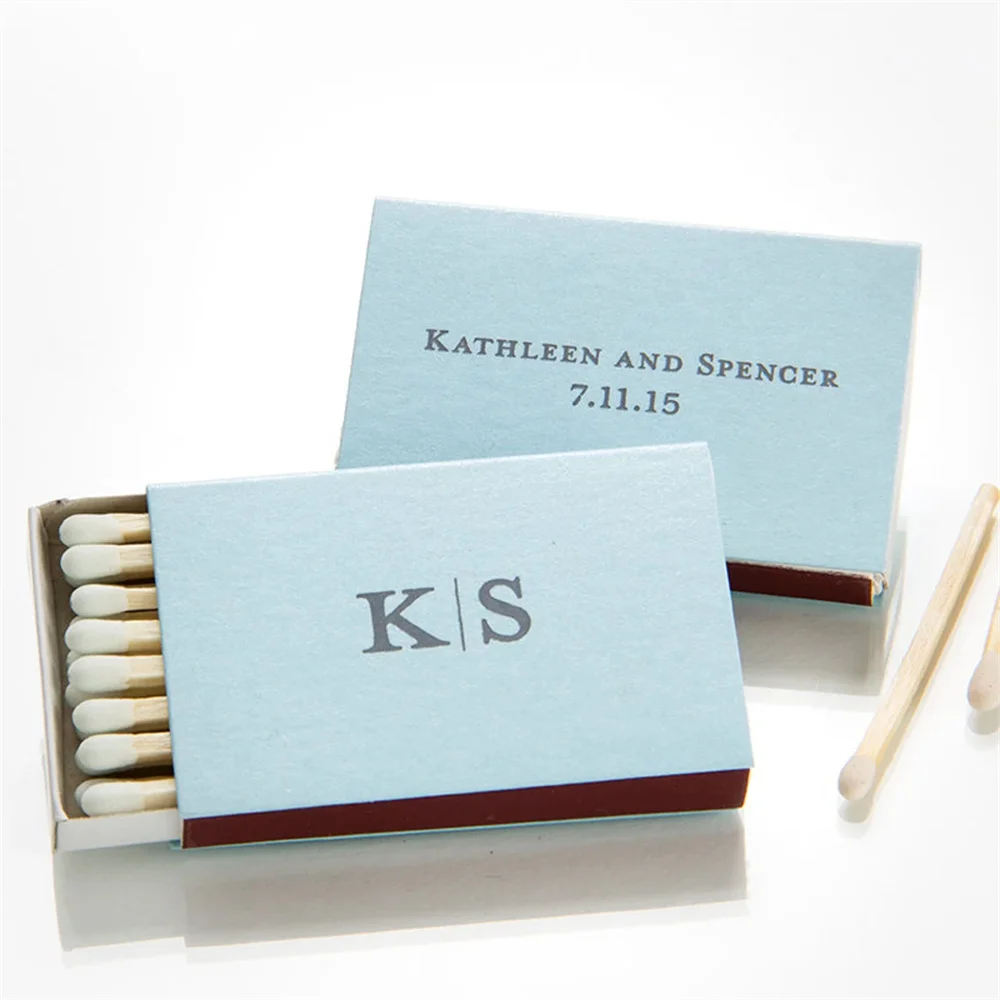 Initial Monogram Personalized Classic Match Boxes - Favors, Party Favors, Custom Foil Stamped Matches, Wedding Favor