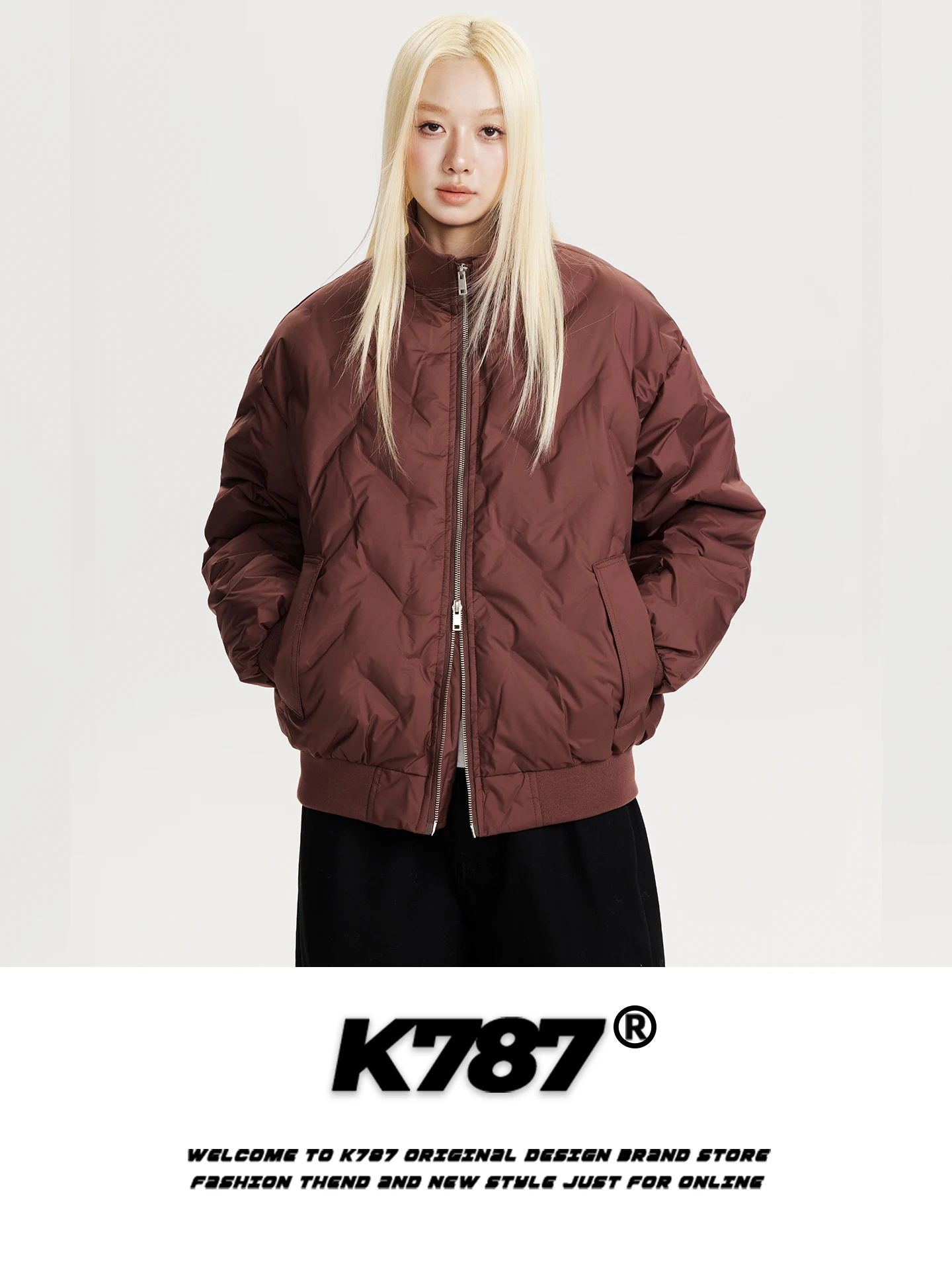 

Утепленная хлопковая куртка Cleanfit K787 в американском стиле, свободного кроя, с воротником-стойкой, на молнии, очень теплая, цветная, с хлопковой молнией