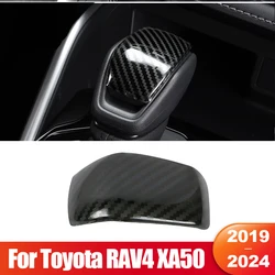 For Toyota RAV4 XA50 2019 2020 2021 2022 2023 2024 RAV 4 Hybrid Car Gear Shift Knob Gear Head Cover Stainless Steel Accessories